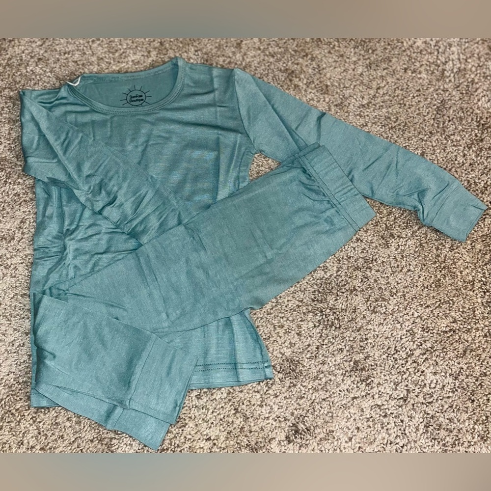 BAMBOO two piece pajamas - teal